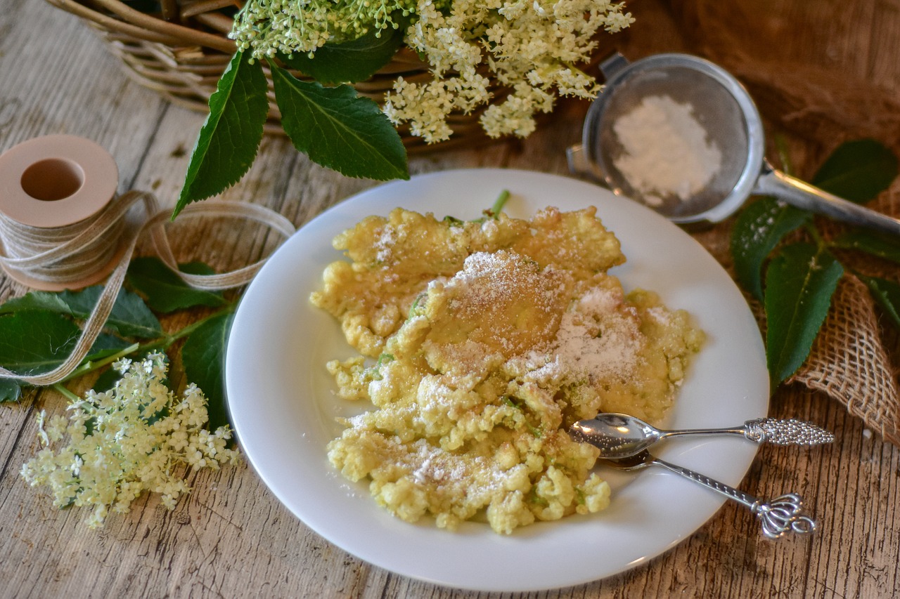 Elderflower dish